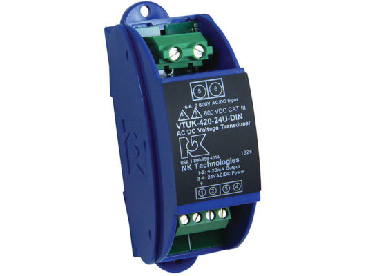 VTU-DIN AC or DC Voltage Transducer